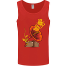 Earth Song Gramophone Music DJ DJing Mens Vest Tank Top Red