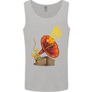 Earth Song Gramophone Music DJ DJing Mens Vest Tank Top Sports Grey