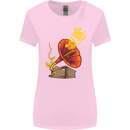 Earth Song Gramophone Music DJ DJing Womens Wider Cut T-Shirt Light Pink