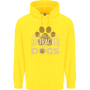 Easily Distracted By Dogs Funny ADHD Childrens Kids Hoodie Yellow