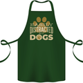Easily Distracted By Dogs Funny ADHD Cotton Apron 100% Organic Forest Green