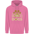 Easily Distracted By Dogs Funny ADHD Mens 80% Cotton Hoodie Azelea