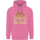 Easily Distracted By Dogs Funny ADHD Mens 80% Cotton Hoodie Azelea