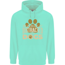 Easily Distracted By Dogs Funny ADHD Mens 80% Cotton Hoodie Peppermint