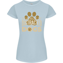 Easily Distracted By Dogs Funny ADHD Womens Petite Cut T-Shirt Light Blue