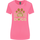 Easily Distracted By Dogs Funny ADHD Womens Wider Cut T-Shirt Azalea