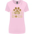 Easily Distracted By Dogs Funny ADHD Womens Wider Cut T-Shirt Light Pink