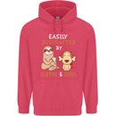 Easily Distracted Dogs & Sloths Funny ADHD Childrens Kids Hoodie Heliconia