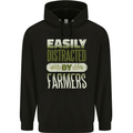 Easily Distracted Farmers Farming Childrens Kids Hoodie Black