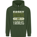 Easily Distracted Farmers Farming Childrens Kids Hoodie Forest Green