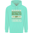Easily Distracted Farmers Farming Childrens Kids Hoodie Peppermint