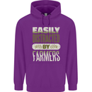 Easily Distracted Farmers Farming Childrens Kids Hoodie Purple