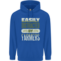 Easily Distracted Farmers Farming Childrens Kids Hoodie Royal Blue
