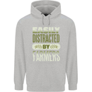 Easily Distracted Farmers Farming Childrens Kids Hoodie Sports Grey