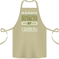 Easily Distracted Farmers Farming Cotton Apron 100% Organic Khaki