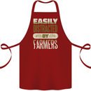 Easily Distracted Farmers Farming Cotton Apron 100% Organic Maroon