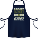 Easily Distracted Farmers Farming Cotton Apron 100% Organic Navy Blue