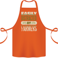 Easily Distracted Farmers Farming Cotton Apron 100% Organic Orange