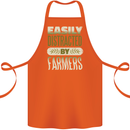 Easily Distracted Farmers Farming Cotton Apron 100% Organic Orange