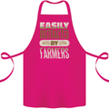 Easily Distracted Farmers Farming Cotton Apron 100% Organic Pink