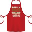 Easily Distracted Farmers Farming Cotton Apron 100% Organic Red