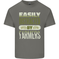 Easily Distracted Farmers Farming Kids T-Shirt Childrens Charcoal