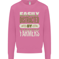 Easily Distracted Farmers Farming Mens Sweatshirt Jumper Azalea