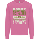 Easily Distracted Farmers Farming Mens Sweatshirt Jumper Azalea