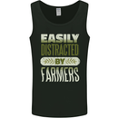Easily Distracted Farmers Farming Mens Vest Tank Top Black