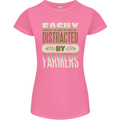 Easily Distracted Farmers Farming Womens Petite Cut T-Shirt Azalea