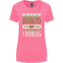 Easily Distracted Farmers Farming Womens Wider Cut T-Shirt Azalea
