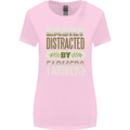 Easily Distracted Farmers Farming Womens Wider Cut T-Shirt Light Pink