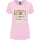 Easily Distracted Farmers Farming Womens Wider Cut T-Shirt Light Pink