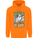 Easily Distracted by Bird Watching Childrens Kids Hoodie Orange
