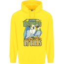 Easily Distracted by Bird Watching Childrens Kids Hoodie Yellow