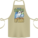 Easily Distracted by Bird Watching Cotton Apron 100% Organic Khaki