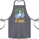 Easily Distracted by Bird Watching Cotton Apron 100% Organic Steel