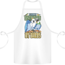 Easily Distracted by Bird Watching Cotton Apron 100% Organic White