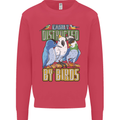 Easily Distracted by Bird Watching Kids Sweatshirt Jumper Heliconia