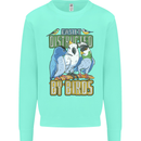 Easily Distracted by Bird Watching Kids Sweatshirt Jumper Peppermint