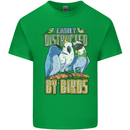 Easily Distracted by Bird Watching Kids T-Shirt Childrens Irish Green