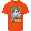 Easily Distracted by Bird Watching Kids T-Shirt Childrens Orange