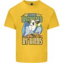 Easily Distracted by Bird Watching Kids T-Shirt Childrens Yellow