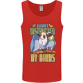 Easily Distracted by Bird Watching Mens Vest Tank Top Red