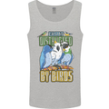 Easily Distracted by Bird Watching Mens Vest Tank Top Sports Grey