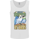 Easily Distracted by Bird Watching Mens Vest Tank Top White