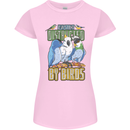 Easily Distracted by Bird Watching Womens Petite Cut T-Shirt Light Pink
