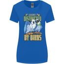 Easily Distracted by Bird Watching Womens Wider Cut T-Shirt Royal Blue