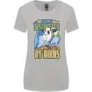 Easily Distracted by Bird Watching Womens Wider Cut T-Shirt Sports Grey