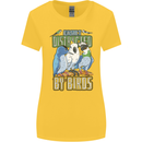 Easily Distracted by Bird Watching Womens Wider Cut T-Shirt Yellow